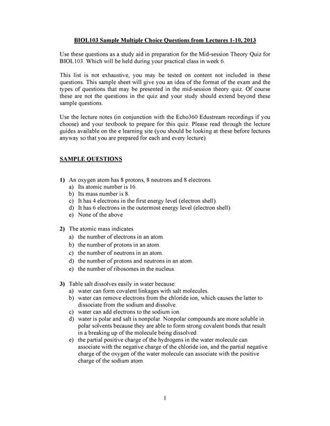 MSQ Examples & Questions .